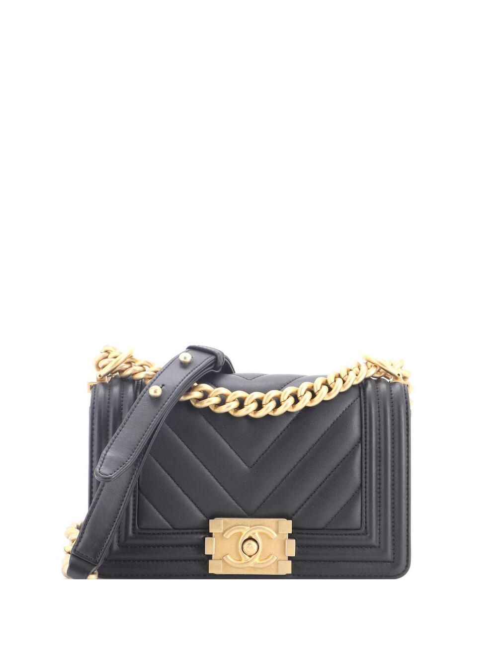 Chanel Boy Flap Bag Chevron Calfskin #336112C41B